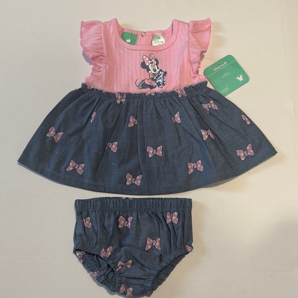 Disney Pink and Blue Minnie Mouse Kids Matching Set